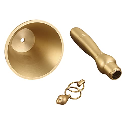 jojofuny Handglocke mit Holzgriff Lautstarke Empfangsglocke für Restaurant Schule Party Vielseitig Einsetzbar Komfortabler Griff Dekoration für Zuhause und Büro von jojofuny