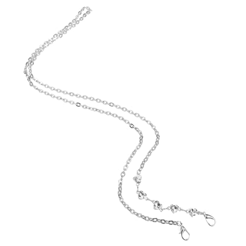 jojofuny Handy Lanyard Handtaschenkette Ersatz Kette für Tasche Taschenkettenverlängerung Herstellung Unterarmtaschenriemen Austausch der Taschenriemenkette Metall Silver jojofuny Handy Lanyard Handtaschenkette Ersatz Kette für Tasche Taschenkettenverlängerung Herstellung Unterarmtaschenriemen Austausch der Taschenriemenkette Metall Silver von jojofuny