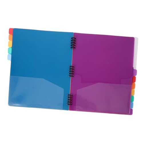 jojofuny Hefter mit Trennwänden dokumentenmappe notizbuch aktentasche Büromaterialordner Organisationsregeln Pocket Expanding Aktenordner Papiertrenner Aktenordner-Organizer für Frauen Weiß von jojofuny