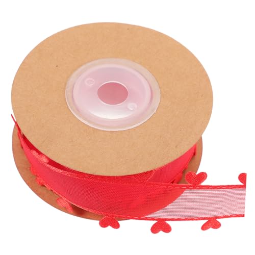 jojofuny Herz Muster Geschenkband Yards Vielseitiges Bastelband für DIY Verpackungen und Dekorationen für Feste und Kreative Projekte von jojofuny