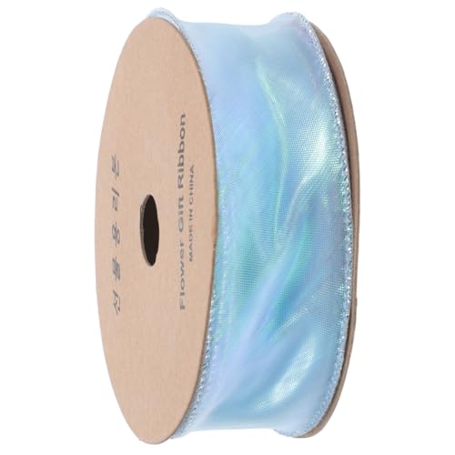 jojofuny Hochwertiges Reißfestes Polyester Wellenband mit Glatter Oberfläche Farbverlaufend Blau DIY Geschenkband für Schleifen Blumensträuße und Vielseitige Dekorationen von jojofuny