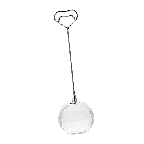 jojofuny Hochzeitsnamenshalter Stabiler Memo Stand für Fotos und Namenskarten für Hochzeiten und Design aus Robustem Kristallmaterial von jojofuny