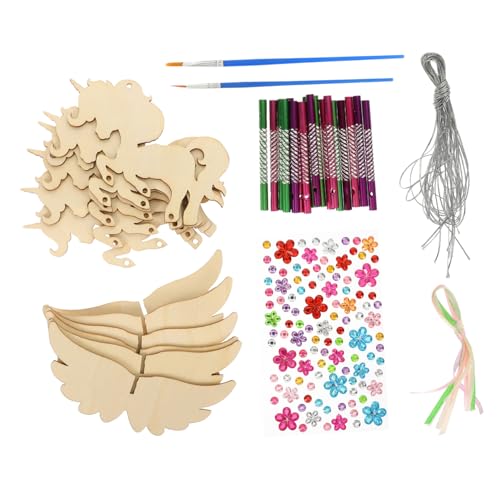 jojofuny Holz Windspiel Bastelset mit Einhorn Motiven und Holzröhren Stabiles DIY Klangspiel für Kindergeburtstag Kreative Außendekoration Langlebiges Windspiel Zubehör jojofuny Holz Windspiel Bastelset mit Einhorn Motiven und Holzröhren Stabiles DIY Klangspiel für Kindergeburtstag Kreative Außendekoration Langlebiges Windspiel Zubehör von jojofuny
