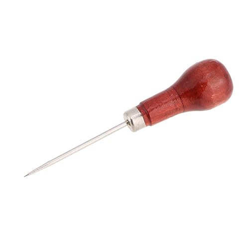 jojofuny Holzgriff Ahle Werkzeug Nähahle für Lederhandwerk DIY Stitching Awl Ledernadel für Handnähen und Lederreparatur Zubehör jojofuny Holzgriff Ahle Werkzeug Nähahle für Lederhandwerk DIY Stitching Awl Ledernadel für Handnähen und Lederreparatur Zubehör von jojofuny