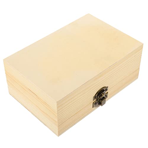 jojofuny Holzkiste für Diy Aufbewahrungsbox Große Rechteckige Holzbox für Spielzeuge und Bastelmaterialien Vielseitiger Organizer für Zuhause und Schule jojofuny Holzkiste für Diy Aufbewahrungsbox Große Rechteckige Holzbox für Spielzeuge und Bastelmaterialien Vielseitiger Organizer für Zuhause und Schule von jojofuny