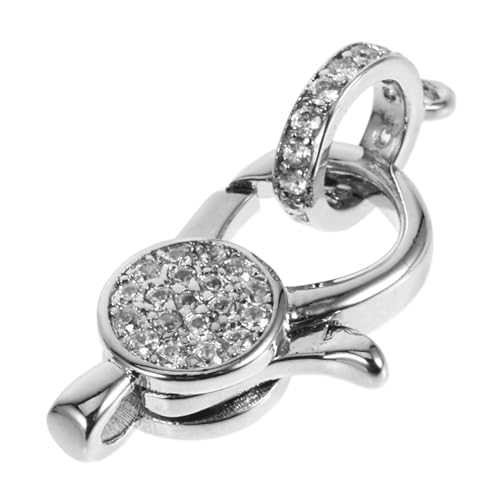 jojofuny Hummerschnalle schmuckwerkzeug Schmuckanhänger Schmuckzubehör Schmuckherstellungszubehör Schmuckringe Schmuck Making Kit Schmuckklammern selber machen Metall Silver von jojofuny