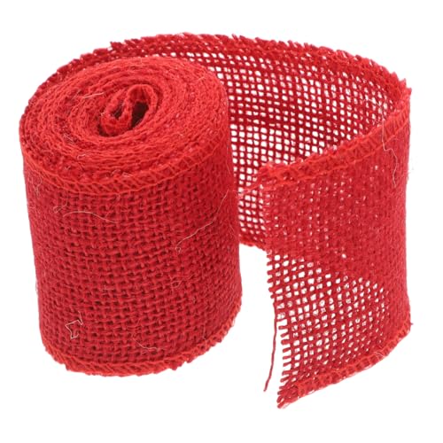 jojofuny Juteband Rolle Rot Natürliche Struktur Vielseitig Verwendbar Weihnachtsdeko Bastelband für Kränze Geschenkverpackung Nachhaltiges Jute Geschenkband jojofuny Juteband Rolle Rot Natürliche Struktur Vielseitig Verwendbar Weihnachtsdeko Bastelband für Kränze Geschenkverpackung Nachhaltiges Jute Geschenkband von jojofuny