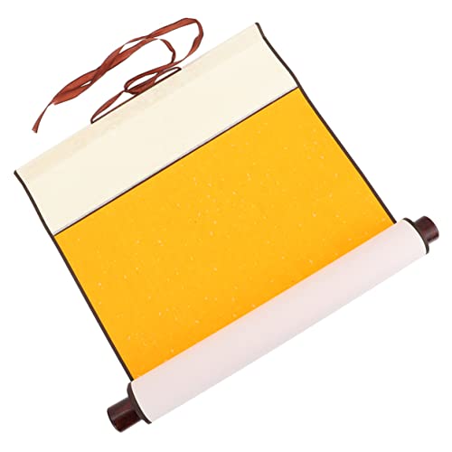 jojofuny Kalligraphie Papier Handschriftpraxis üben dünn zubehör Kalligrafie-Kunstrolle tragbare leere Schriftrolle professionelle Schreibrolle Schriftrolle der chinesischen Malerei Gelb jojofuny Kalligraphie Papier Handschriftpraxis üben dünn zubehör Kalligrafie-Kunstrolle tragbare leere Schriftrolle professionelle Schreibrolle Schriftrolle der chinesischen Malerei Gelb von jojofuny
