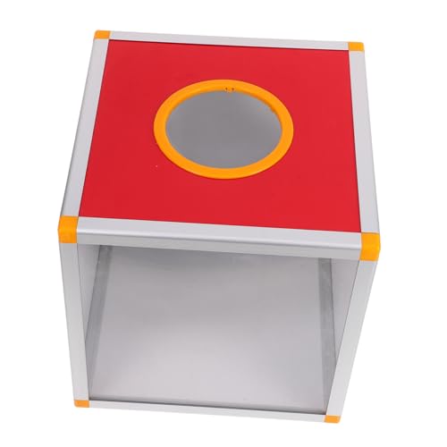 jojofuny Kasten -box Gewinnspielkugeln Tickettrommel Spendenboxen Für Fundraising Großer Tombola-verlosungsbehälter Lagerung Von Tombola-tickets Tombola Für Tickets Mdf Rot von jojofuny
