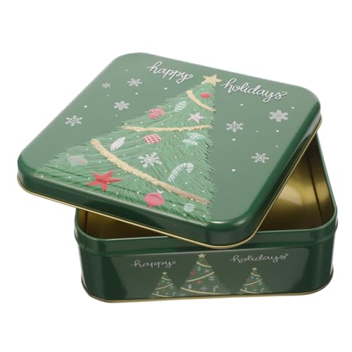 jojofuny Keksdosen Für Weihnachten Dekorative Blechdosen Mit Deckel Grünes Weihnachtsbaum-design Luftdichte Keksbehälter jojofuny Keksdosen Für Weihnachten Dekorative Blechdosen Mit Deckel Grünes Weihnachtsbaum-design Luftdichte Keksbehälter von jojofuny