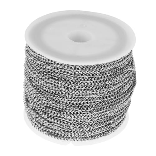 jojofuny Kettenzubehör Schmuck Kugelkette Aus Edelstahl Edelstahlkettenmasse Panzerkette Drehkette Aus Edelstahl Anhänger Kette Kabelkette Ungeschweißtes Kettenglied Silver Rostfreier Stahl jojofuny Kettenzubehör Schmuck Kugelkette Aus Edelstahl Edelstahlkettenmasse Panzerkette Drehkette Aus Edelstahl Anhänger Kette Kabelkette Ungeschweißtes Kettenglied Silver Rostfreier Stahl von jojofuny