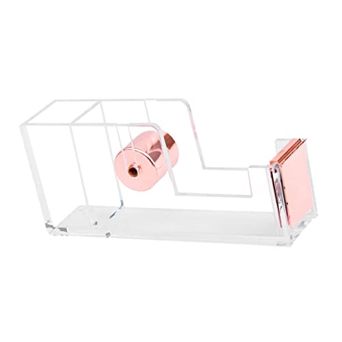 jojofuny Klebeband Abroller aus Acryl Transparenter Tischspender und Praktischer Bandschneider für Büro und Zuhause Gold Design jojofuny Klebeband Abroller aus Acryl Transparenter Tischspender und Praktischer Bandschneider für Büro und Zuhause Gold Design von jojofuny