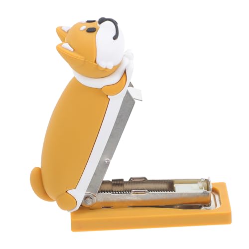 jojofuny Kleiner Handhefter Hund Design Tragbarer Mini Büro Heftgerät aus PVC Für Schule Bürobedarf Kompakter Schreibtisch Tacker Für Studenten jojofuny Kleiner Handhefter Hund Design Tragbarer Mini Büro Heftgerät aus PVC Für Schule Bürobedarf Kompakter Schreibtisch Tacker Für Studenten von jojofuny