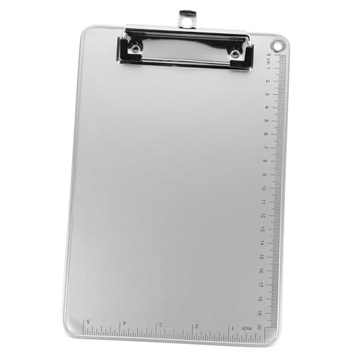 jojofuny Klemmbrett aus Aluminiumlegierung mit Rutschfester Oberfläche Praktischer Papierhalter für Büro Schule und Leicht und Langlebig für Notizen und Dokumente von jojofuny