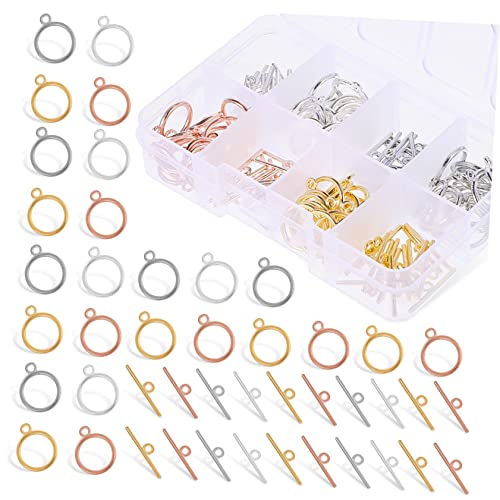 jojofuny Knebelverschlüssen Runde Und T Steg Ringverschlüsse Für DIY Schmuckherstellung Für Armbänder Halsketten Fußkettchen Und Mehr jojofuny Knebelverschlüssen Runde Und T Steg Ringverschlüsse Für DIY Schmuckherstellung Für Armbänder Halsketten Fußkettchen Und Mehr von jojofuny