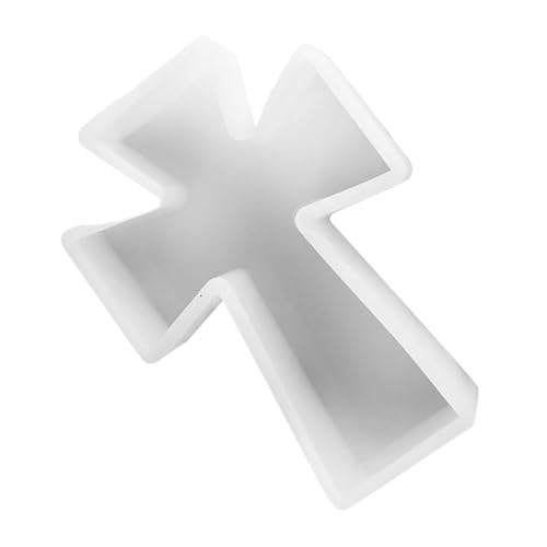 jojofuny Kreative Kreuz Silikonform für Kerzenhalter DIY Epoxidharz Gießform Aromatherapie Seifen Basteln Langlebig Vielseitig für Handgemachte Kerzen und Dekoration von jojofuny