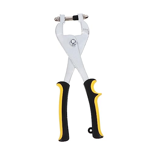 jojofuny Lederlochstanzer Zange aus Legiertem Stahl mit Rutschfestem Griff Handlochstanzer für Gürtel und Metallplatten Ergonomisches Punch Tool für Präzises Stanzen und Einfache Bedienung von jojofuny