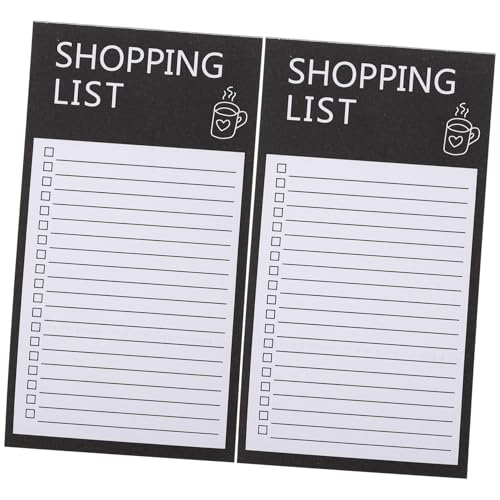 jojofuny Magnetisches Notizbuch Handheld Einkaufslisten mit Lebensmittelliste und Täglichem Lebensmittelplaner Reißbare für Effiziente Einkaufsplanung von jojofuny