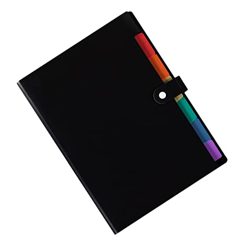 jojofuny Mappe Dateiorganisator Dateiordner-Organizer Dateiordner sortieren Büro Dokumente Organisator mehrlagige Aktentasche mehrschichtiger Dateiordner Dateitasche Black von jojofuny