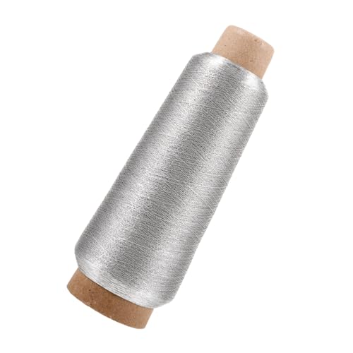 jojofuny Metallic Maschinenstickgarn Yards Spule für Maschinensticken Stricken und Glänzende Farbe Hohe Tenazität Bricht von jojofuny