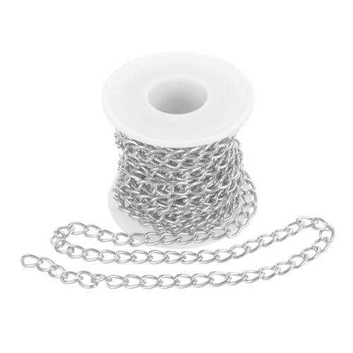 jojofuny Metallkette Silberfarben DIY Schmuckherstellung Glatte Glieder Kettenband für Halsketten Armbänder Taschen Deko Schmuckbastelset Zubehör für Schmuckreparatur und Bastelprojekte jojofuny Metallkette Silberfarben DIY Schmuckherstellung Glatte Glieder Kettenband für Halsketten Armbänder Taschen Deko Schmuckbastelset Zubehör für Schmuckreparatur und Bastelprojekte von jojofuny