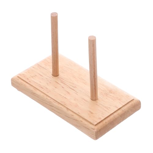 jojofuny Mini Holz Garnrollenhalter Design Faden Organizer für Stickerei und Quiltprojekte Platzsparend Passend für Seide und Baumwolle Stabiler Fadenhalter für Handarbeiten und von jojofuny