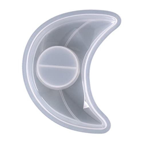 jojofuny Mondform Silikon Teelichthalter Gießform für Epoxidharz Langlebige und Flexible Silikonform für DIY Kerzenhalter Dekoration für Zuhause und Events von jojofuny