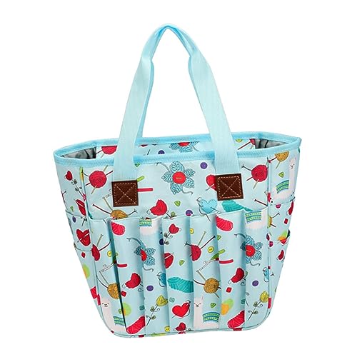 jojofuny Multifunktionale Organizer Robuste Oxford Handtasche mit Reißverschluss für Zuhause Büro Reisen und Studium Große Kapazität für Bastelmaterialien Design mit Mehreren Fächern für von jojofuny