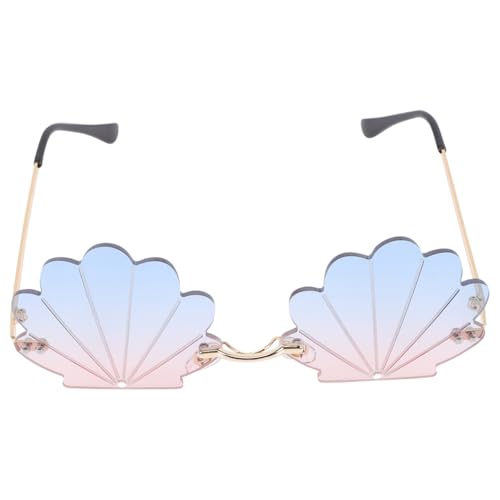 jojofuny Muschel Sonnenbrille Randlos Lustige Partybrille FüR KostüMe, Strandpartys, Festivals Und Karnevale, Metallrahmen Und Pc-Objektiv jojofuny Muschel Sonnenbrille Randlos Lustige Partybrille FüR KostüMe, Strandpartys, Festivals Und Karnevale, Metallrahmen Und Pc-Objektiv von jojofuny