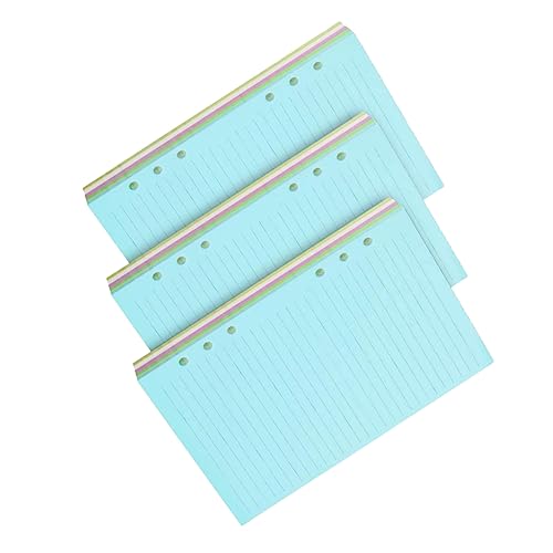 jojofuny Nachfüllpapier Teiliges Buntes Liniertes Lose Umweltfreundliche Schreibpapiere für Ringordner Notizen Bastelprojekte und Farbcodierung von jojofuny