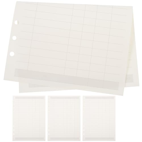 jojofuny Nachfüllpapier für Notizbücher Abnehmbares Nachfüllpapier für Ringordner Geeignet für Notizen Tagebuch Berichte und Buchhaltungen und Verschleißfest von jojofuny