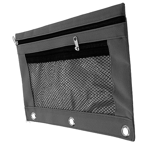 jojofuny Notizbuch Büro-Ordnertasche Ordnertaschen klarer Stifthalter aufbewahrungssack storage pockets reißverschluss Binder Stoffbeutel Federmäppchen für 3-Ring-Ordner Oxford-Stoff Grey jojofuny Notizbuch Büro-Ordnertasche Ordnertaschen klarer Stifthalter aufbewahrungssack storage pockets reißverschluss Binder Stoffbeutel Federmäppchen für 3-Ring-Ordner Oxford-Stoff Grey von jojofuny