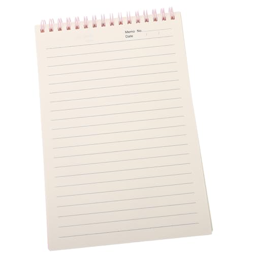 jojofuny Notizbuch Notebook -Spirale Notizbücher Notebook-College regiert a5 kleiner Notizblock Hinweis Buchzeitschriften Lernheft Hefte für die Schule Kleine Notizbücher Papier Rosa von jojofuny