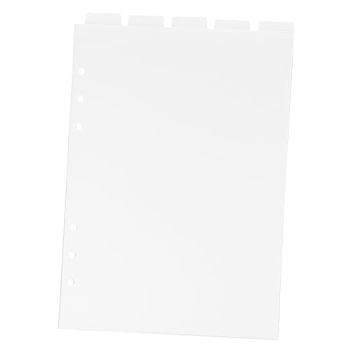 jojofuny Notizbuch Trennblätter aus PVC Durchsichtige Indexseiten mit Beschreibbaren Registerkarten für Ringbuch und Planer Praktische Trennwände zur Dokumentenorganisation jojofuny Notizbuch Trennblätter aus PVC Durchsichtige Indexseiten mit Beschreibbaren Registerkarten für Ringbuch und Planer Praktische Trennwände zur Dokumentenorganisation von jojofuny