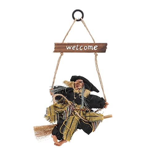 jojofuny Ornamente Präsentieren Hexen Willkommensschild Halloween Haustür Gruselige Hexenfiguren Ornamente für House Garden Bar Restaurant Club Haunted House Hanging Decor Schwarz jojofuny Ornamente Präsentieren Hexen Willkommensschild Halloween Haustür Gruselige Hexenfiguren Ornamente für House Garden Bar Restaurant Club Haunted House Hanging Decor Schwarz von jojofuny