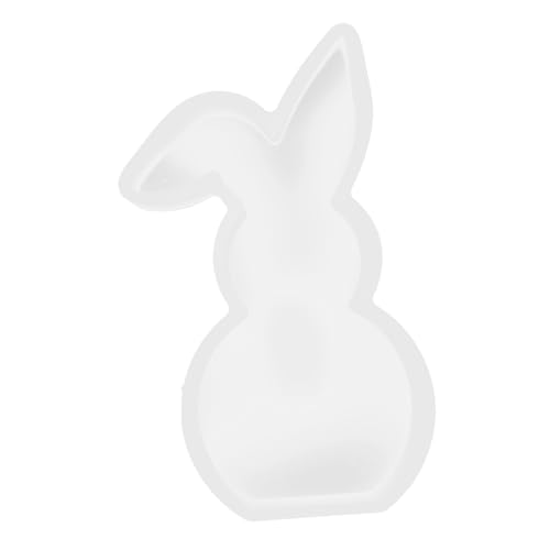jojofuny Osterhasen Silikonform für DIY Duftkerzen Flexible und Einfach zu Entformende Kerzengießform für Handarbeiten für Eiswürfel und Mehr Transparentes von jojofuny