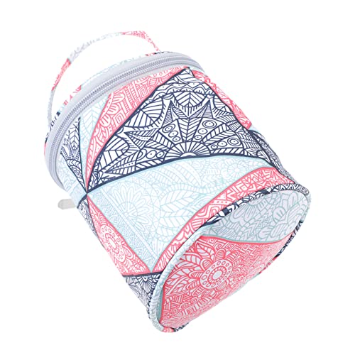 jojofuny Oxford Cloth Strickzeug Tasche Geometrisches Design Große Kapazität für Stricknadeln und Häkelnadeln für Handarbeiten und Diy Projekte von jojofuny