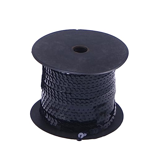 jojofuny Paillettenband Pailletten Schnur für DIY Bekleidung und Hochzeitsdekoration Yards Rolle Schwarz Elastisch und Langlebig für Hüte und Textilkunst jojofuny Paillettenband Pailletten Schnur für DIY Bekleidung und Hochzeitsdekoration Yards Rolle Schwarz Elastisch und Langlebig für Hüte und Textilkunst von jojofuny