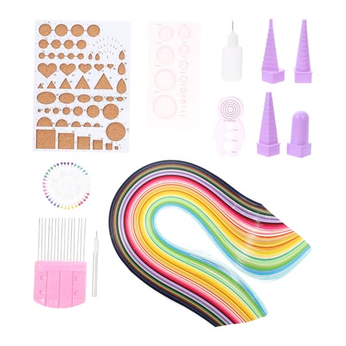 jojofuny Papier Quilling Set Farben Streifen Diy Bastelset mit Quilling Werkzeugen Ruler Curling und Knitting Comb für Scrapbooking und Kreative Projekte jojofuny Papier Quilling Set Farben Streifen Diy Bastelset mit Quilling Werkzeugen Ruler Curling und Knitting Comb für Scrapbooking und Kreative Projekte von jojofuny