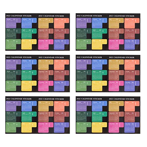 jojofuny Plan Notepad Aufkleber Wasserfester Notizblock mit Monatsindizes Farbauswahl Selbstklebende Planungssticker für Effektive Dokumentenorganisation und Einfache Klassifizierung von jojofuny