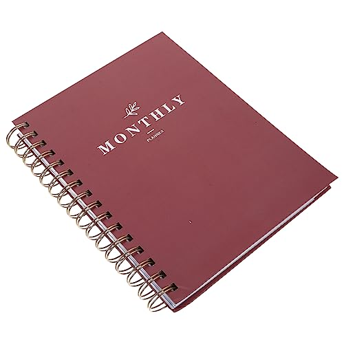 jojofuny Planer Notizblock Zeitplan Spiralgebunden Monatsplan Buch Notizbuch Planungsblock Checkliste Wochenplanungsblock Papier von jojofuny