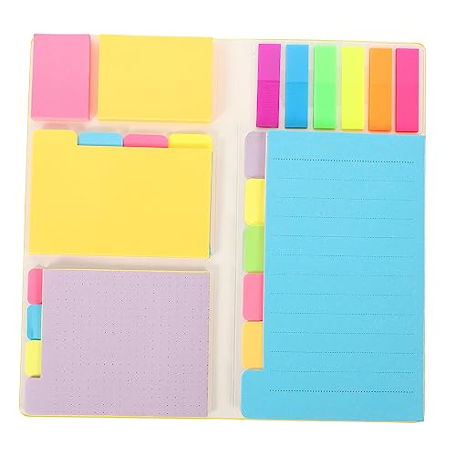 jojofuny Portable Memo Pad Bunte Haftnotizen für Schule Büro und Zuhause Leicht und Praktisch für Notizen und Erinnerungen Hochwertiges für Geschmeidiges Schreiben von jojofuny