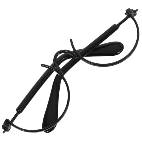 jojofuny Puppenbrille Zubehör für die Puppenherstellung Rahmen vorgeben Mini Draht Puppen Accessoires Puppenaccessoires gläser Haustier Brille Puppe winzige Brillen Bastelbrille Eisen Black von jojofuny