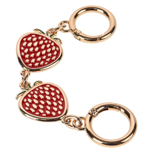 jojofuny Purse Strap Extender Erdbeer Design Rote Verlängerungskette Handtaschen Ersatzhenkel Leichtes Dekoratives Accessoire Für Damen Schultertaschen Crossbody Taschen von jojofuny