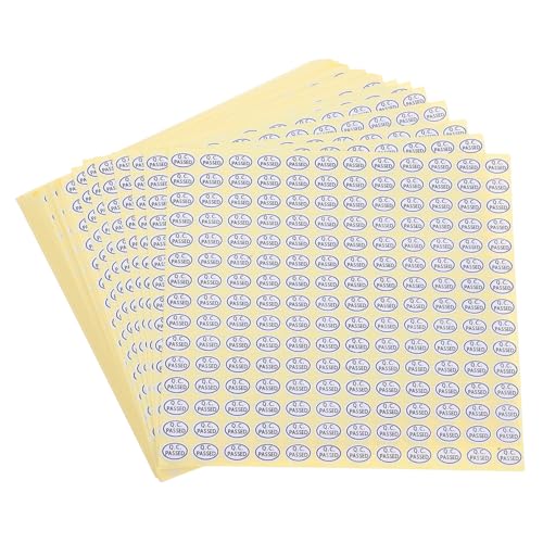jojofuny Qc Passed Etiketten Weiß Selbstklebende Prüfaufkleber Für Lagerverwaltung Und Qualitätskontrolle Glatten Oberflächen jojofuny Qc Passed Etiketten Weiß Selbstklebende Prüfaufkleber Für Lagerverwaltung Und Qualitätskontrolle Glatten Oberflächen von jojofuny