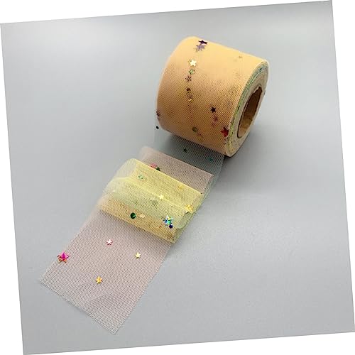 jojofuny Regenbogen Netzstoff Band mit Stern und Mond Pailletten Leichter DIY Bastel Schleifenband für Kleidung und Haarschmuck Dekoration jojofuny Regenbogen Netzstoff Band mit Stern und Mond Pailletten Leichter DIY Bastel Schleifenband für Kleidung und Haarschmuck Dekoration von jojofuny