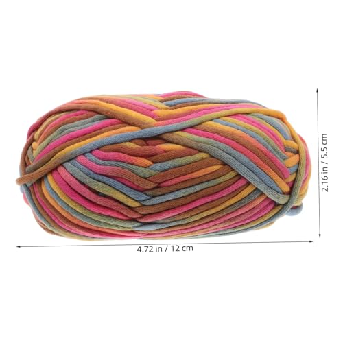 jojofuny Regenbogengarn Diy Handgemachte Produkte Garn Zum Basteln Garn Für Anfängerhäkeln Buntes Bastelgarn Gestrickte Accessoires Multikolorgarn Handgefertigte Materialien Baumwolle von jojofuny