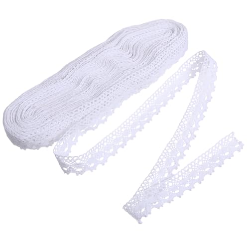 jojofuny Reine Baumwollspitze Breit Muster DIY Spitzenband für Hochzeit Basteln Nähen Applikationen Natürliche Weiche Baumwollspitze für Bekleidung Dekoration jojofuny Reine Baumwollspitze Breit Muster DIY Spitzenband für Hochzeit Basteln Nähen Applikationen Natürliche Weiche Baumwollspitze für Bekleidung Dekoration von jojofuny