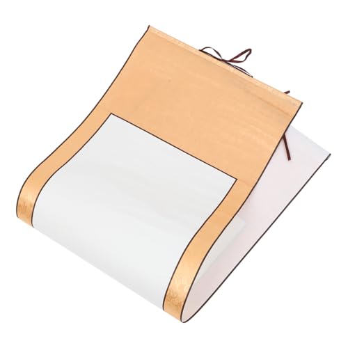 jojofuny Reispapierrolle Und essbares reispapier Kalligraphie Wasser Reispapier zum Basteln Kunstpapier für Kalligraphie-Briefpapier Xuan-Papierrolle Reispapier zum Bemalen Reis Papier Gelb von jojofuny