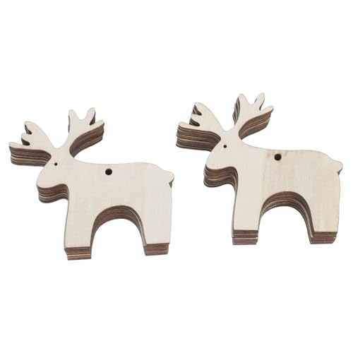 jojofuny Rentier Ausschnitte 20 Stück DIY Tierornamente Aus Holz Zum Bemalen – Weihnachtsdekoration Zum Aufhängen Hirsch Unbehandeltes Holz Hirsch Bastelarbeiten jojofuny Rentier Ausschnitte 20 Stück DIY Tierornamente Aus Holz Zum Bemalen – Weihnachtsdekoration Zum Aufhängen Hirsch Unbehandeltes Holz Hirsch Bastelarbeiten von jojofuny